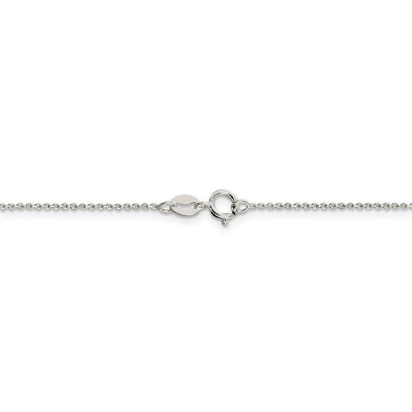 1mm Sterling Silver D/C Octagon Cable Chain Necklace, 20 Inch - Picture 3 of 7